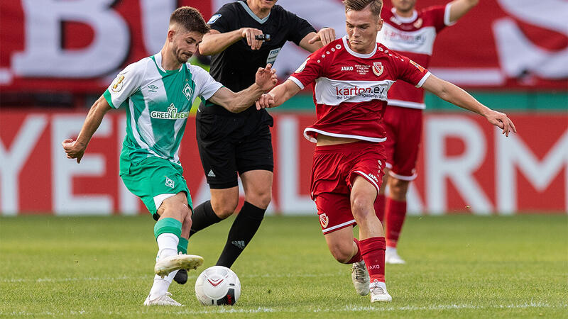 Schmid trifft bei Bremer Zittersieg im Pokal