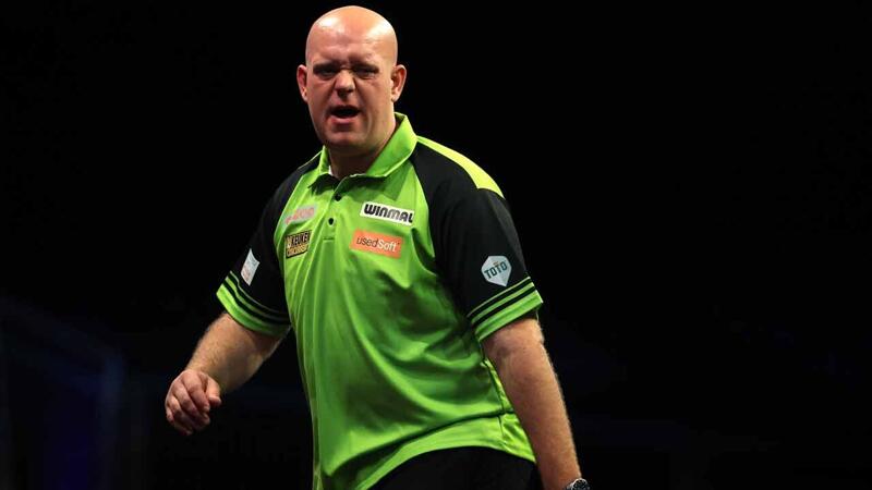 Van Gerwen egalisiert Taylor-Rekord