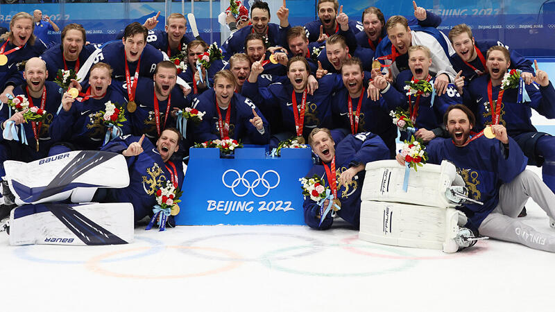 Historisch! Erstes <a href='/de/daten/news/eishockey/eishockey/' class='tag'>Eishockey</a>-Gold für Finnland