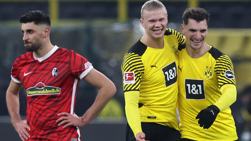 Dortmund bremst Freiburg aus und rückt Bayern nahe