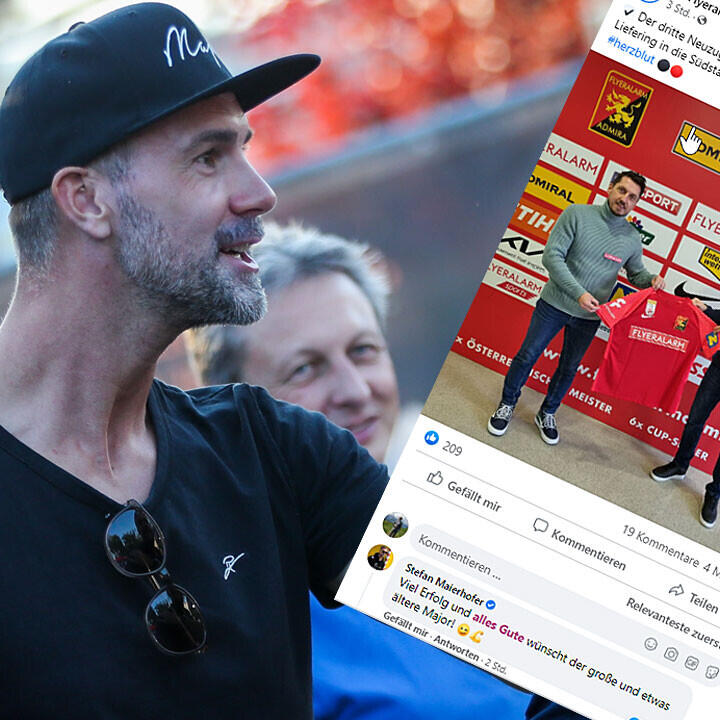 Stefan Maierhofer begrüßt "Major"