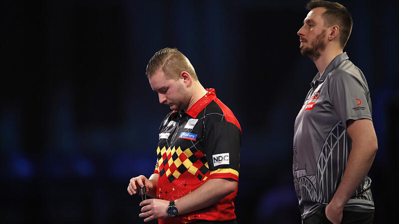 Belgischer Mitfavorit bei <a href='/de/daten/news/darts/' class='tag'>Darts</a>-WM ausgeschieden