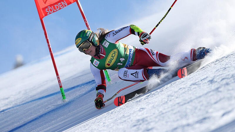 Liensberger schrammt in Sölden am Podest vorbei