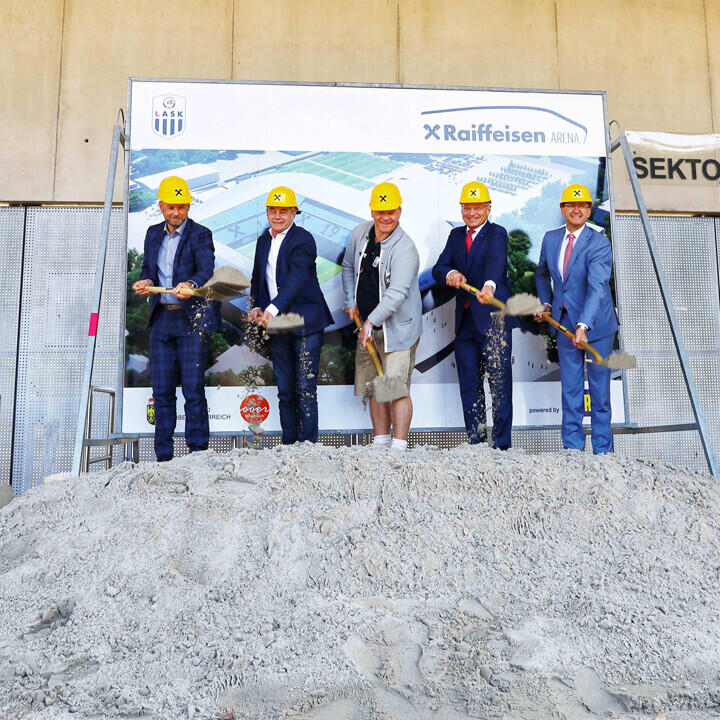 Spatenstich für LASK-Stadion