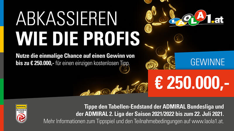 250.000-Euro-Tippspiel! Gewinne mit 1 Tipp!