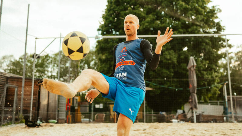 Johnny Ertls Footvolley-Leidenschaft