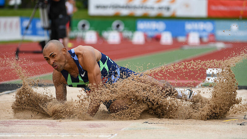 Götzis: Damian Warner auf dem Weg zum 9.000er