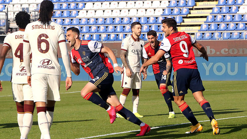 Nächster Rückschlag für die Roma in Cagliari