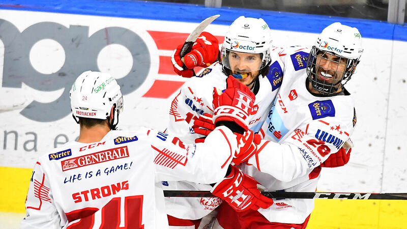 6:0! <a href='/de/daten/news/eishockey/kac/' class='tag'>KAC</a> führt Bozen im ersten Finalspiel vor