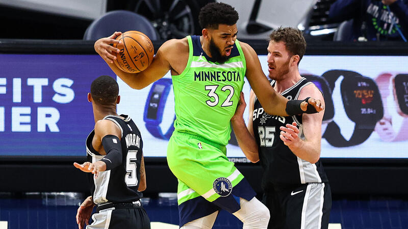 <a href='/de/daten/news/basketball/nba/' class='tag'>NBA</a>: Spurs gewinnen Overtime-Krimi in Minnesota