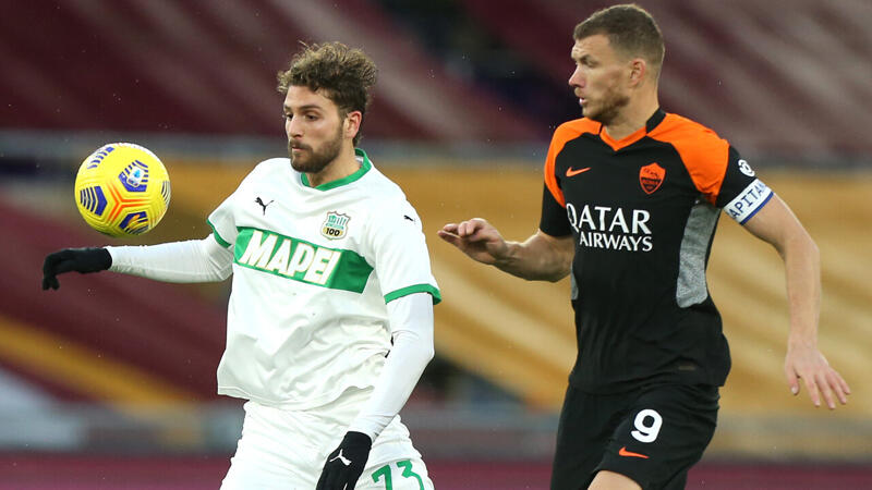 Roma hält in Unterzahl Remis gegen Sassuolo