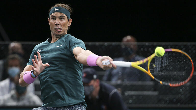 <a href='/de/daten/news/tennis/rafael-nadal/' class='tag'>Rafael Nadal</a> in Paris-Bercy im Viertelfinale