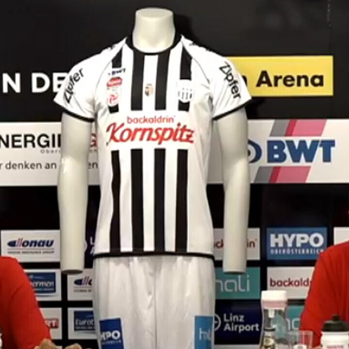 Neues LASK-Heimtrikot und Hauptsponsor enthüllt