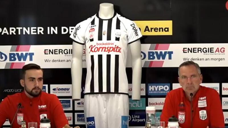 Neues <a href='/de/daten/news/fussball/lask/' class='tag'>LASK</a>-Heimtrikot und Hauptsponsor enthüllt